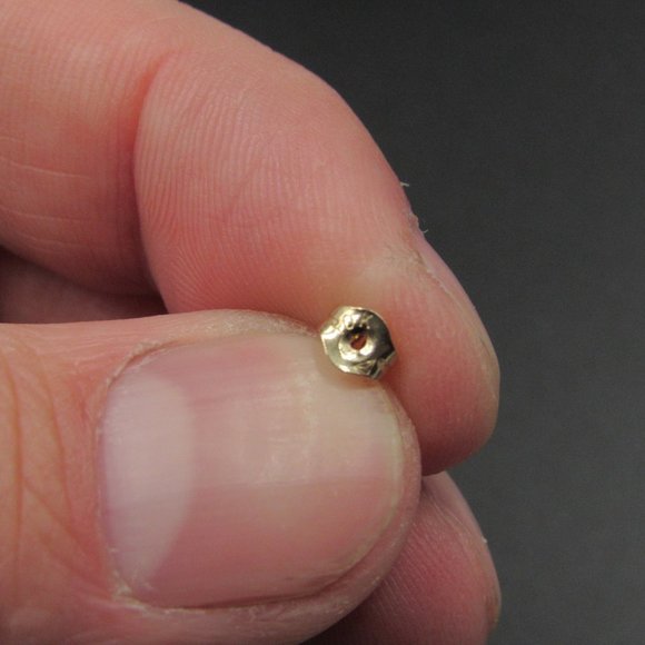 18" 10K Gold Peridot And CZ Necklace & Earrings - Picture 5 of 8